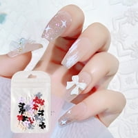 Postavite noktiju nazuphin za nokte Lako za štampu 3D smole DIY manikir leptir rhinestone za ljepotu