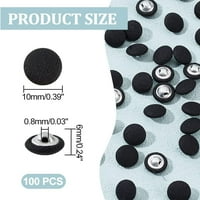 Tkanina natkrivena dugme crna tkanina metalna gumba od drvene boje tkanine tkanine natkriveno okruglo
