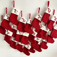 Shulemin božićne čarape vezeno pismo sa visećim konopom Božićne čarape Svečane Xmas ukras