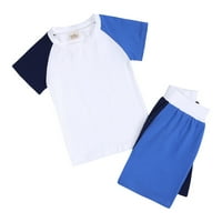 Luxplum Boys Polo majica Solid Color V izrez Top dva gumba Ležerna bluza Dnevna sichuan majica Crna