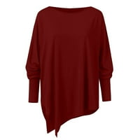 Ženske majice Ležerne prilike za bluzu s dugim rukavima Dugme V Regres Jesen i zimske majice