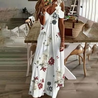 Ženska ljetna haljina svilena Vrtna haljina s kratkim rukavima