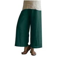 Durtebeua casual pantalone za žene visoki visoki stručni čestici za ples sive