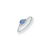 Prsten nakit za žene kamen zircon modni angažirani nakit svijetli okrugli prsten plavi prstenovi