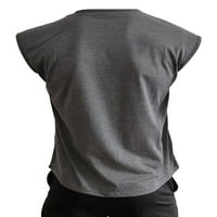CLLIOS MENS grafičke majice Ležerne prilike za 3D skraćene košulje s kratkim rukavima Top Crewneck Fitness