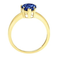 1. Carat Halo Diamond Angažman vjenčani prsten za prsten u 14k bijelo zlato