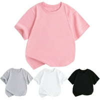 Homeneli Žene Ljetni vrhovi - Modna majica Cvjetni ispisani čipka tri bluza s kratkim rukavima V-izrez