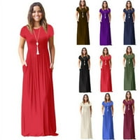 Ljetne haljine za žene -SleEveless špagete kaiševi seksi bočna probit maturalna haljina, mornarice xxl