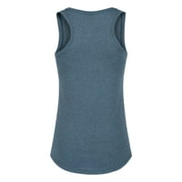 Easyhery Plus size za žene Ležerne prilike dugih rukava FIT COLLARED platnena bluza za bluzu na vrhu