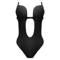 WOXINDA kupaći kostimi za ispis žena Split odijelo modni kupaći kostimi s dijelovima za spajanje V-izrez