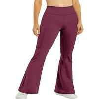 Multitrave ženske kožne hlače Čvrste boje elastične temmeske temmeske hlače