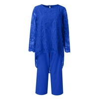 Žene plus veličine čipke donjeg rublja pidžama seksi prappy vrhovi za spavanje sa spavaćim odjećom dvodijelni