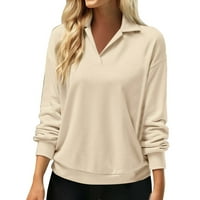 Plus veličine vrhova Ženska modna tiskana Ležerna bluza s kratkim rukavima s V-izrezom Tunic Do 65% popusta