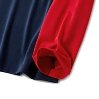 Ženske zimske kapute - Turtleneck Topli Comfy Solid dugi rukav kapuljač Anorak, za jesen zima crveni