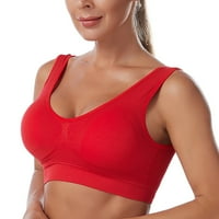 Ljetne haljine za žene rugajući izrez duga seksi a-line s punim rukavima bez rukava Crveni XL