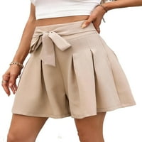 Riforla ženske hlače ženske modne ljetne elastične čipke labave casual pantalone džep široke kratke