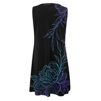 Haljine za ženske tiskanje seksi HIP WRAMP V-izrez na plaži suknja s kratkim rukavima boemska haljina