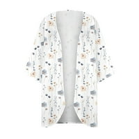 Fjofpr Žene košulje za odjeću Žene Ljeto tiskane majice V-izrez casual labav bluza s kratkim rukavima