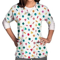 Ženske bluze i majice sa gumbom Ljeto kratki rukav pamučne platnene grafičke majice preveliki slatki
