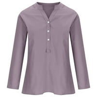 Ležerna majica bluza za žene, ženski slatki uskrsni ispis kratkih rukava okrugli vrat prednji rame Vintage