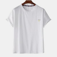 Miayilima siva majice za žene Tee Top O-izret Ležerne prilike Elegantne tee vrhove