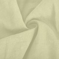 Safuny ženske pamučne posteljine Capri manžetne hlače padaju cvjetne elastične strugove Tube Petal slobodno