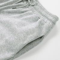 CLLIOS WOMENS dukserica Okrugli vrat Paws Paws Graphic Top dugih rukava Ugodna košulja prugasti pulover