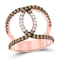 2.0ct srce s bračnim šampanjcem simulirani dijamant 14k ružičasti ružičasto zlato graviranje izjava