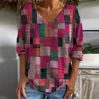 Ženski patchwork crochet pulover, četvrtast dugih rukava udubljen izlijepljenim vrhovima