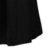 Žene Ljetne casual labave čvrste protočne haljine V-izrez rukave Mini čipke patchwork haljine vruće