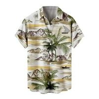 Žene ljetne tunike vrhovi plaže cvjetni ispis O-izrez labav majica kratkih rukava Top bluza Pulover