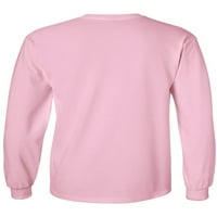 Mialeoley Ženski džemperi za okrugli izrez dugih rukava s prugama kontrastnog kontrasta u boji labavi