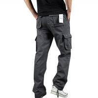 HUMPA CARGO HLAČE za muškarce Casual Multi ravne čvrste boje vanjske kombinezone hlače Hlače džepne