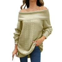 Puntoco Plus veličina dugih rukava s dugim rukavima ženske pune boje dugih rukava bluza bluza gljivice