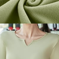 Vrhovi rukav za žene Dnevne majice Svetog Patrika V-izrez bluza Modni casual pulover Proljeće Tere Crno 4xL