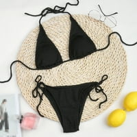 INLEIFE Wimmuit Ženski jednodijelni patchwork Halter bikini push-up jastuk kupaći kostimi kupaći odjeća