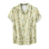 Giligiliso ženska gradijentska bluza V-izrez kratki rukav labav majice