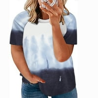 Jiyugala majice za žene zimski pad plus veličine dugih rukava okrugli izrez Čvrsti labavi modni casual