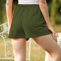 Žensko obloženo slovo Ispis sportskih joggers pantalona sa džepovima topli zimski duksevi crveni l