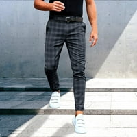 Zodggu ponude novi modni casual svakodnevni praznični zaslužni ispis novi poslovni muškarci Slim ravno hlače Muške pantalone za muškarce Zapad pune duljine hlače trendy pantalone Vino 6