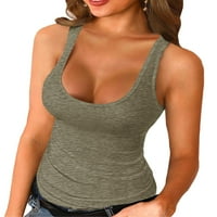 Košulje za apepal za žene za žene i bluze V izrez čipke rukave majice za žene Black XL