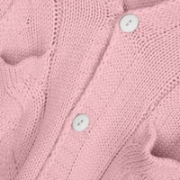Ženski pulover džemper modni ulični stil kontrast pruga dugih rukava pletena jesen zimski džemper za
