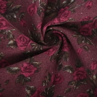 Strungten ženska jakna Ležerni cvijet Ispis Udobni modni kaput kratkih rukava Cardigan