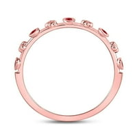 Prekrasan minimalistički morgatit i dijamantski morgalni i dijamantski movali zaručni prsten, vjenčani