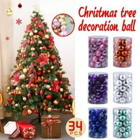 Božićne kuglice božićne kuglice ukrasi za Xmas Tree 2,36 ShatterOronO otporno na božićno stablo vise