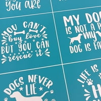 Dog Love Samoljepljivi svileni ekran tiskani šablonski mrežice