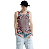 4. jula majica bez rukava, muške majice Grafičke majice 3D print T majice Muškarci MAN pokloni Mens