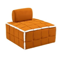 Prevelika lazirana kauč sa stražnjim jastukom, baršunasto tapecirana ležaljka sa 275 kilograma Kapacitet