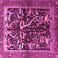 Ahgly Company Zatvoreni pravokutnik Perzijske ružičaste tradicionalne prostirke, 5 '7'