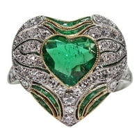 Voss Exquisite nakit prsten Ljubavni prstenovi Elegantni veliki ovalni cirkon Ženski prsten za bankete
